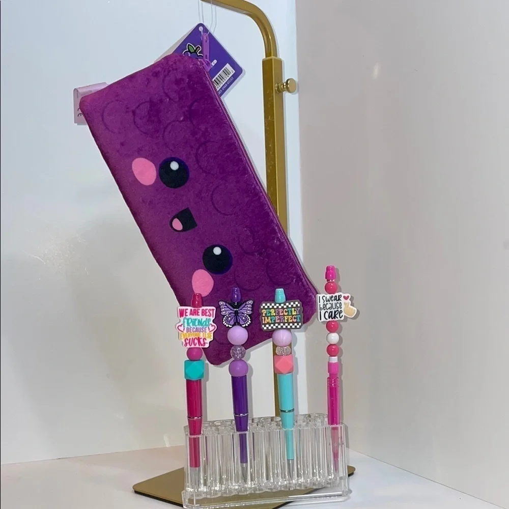 Cutie Fruities Scented Pouch with Beaded Pen/Pencil Set NWT